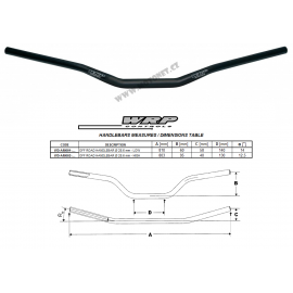 Handlebar WRP AMERICA 28,6mm STD black
