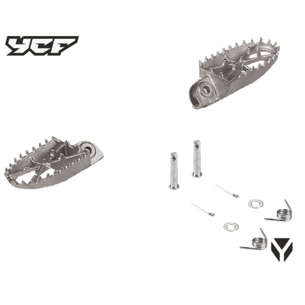 Footpegs inox for YCF Factory SP3, Bigy Factory 150 MX, Bigy Factory 190 MX
