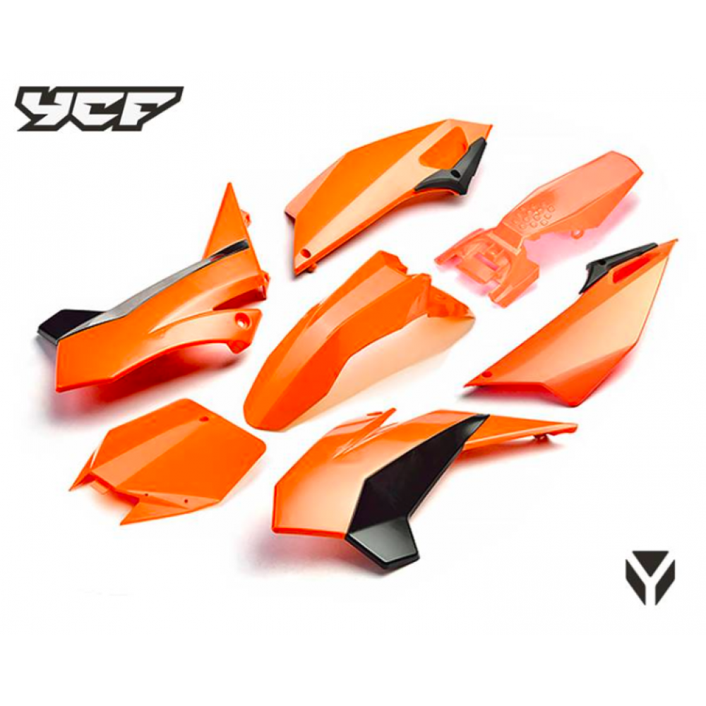 Set plastik YCF Pilot, SP1, SP2, SP3, SM150 oranžne barve