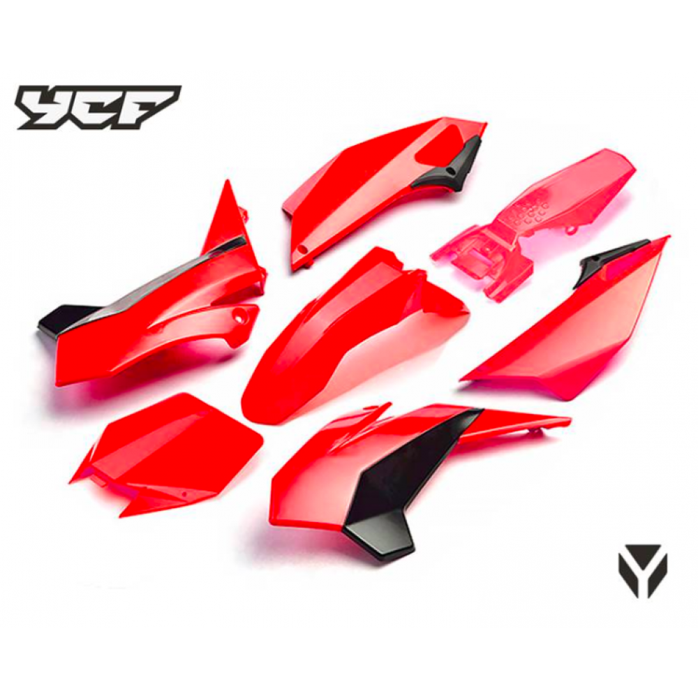 Set plastik YCF Pilot, SP1, SP2, SP3, SM150 rdeče barve