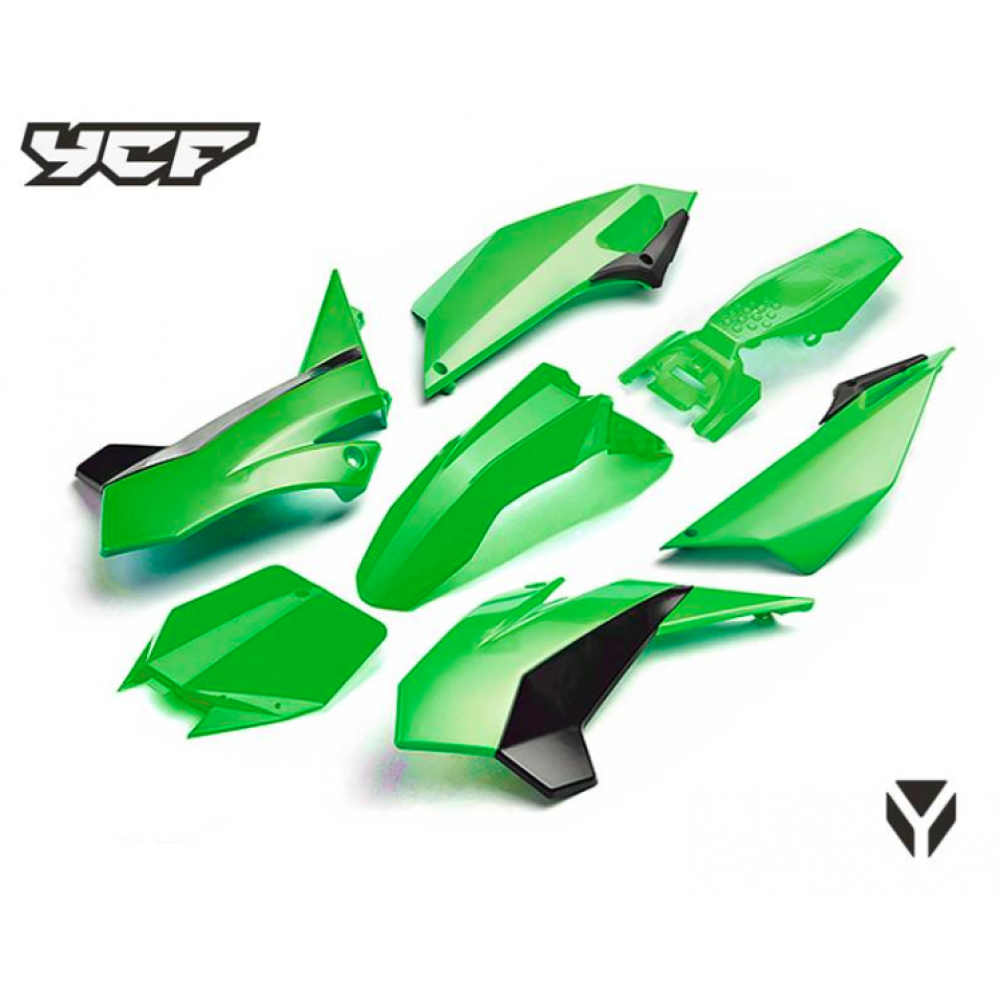 Set plastik YCF Pilot, SP1, SP2, SP3, SM150 zelene barve