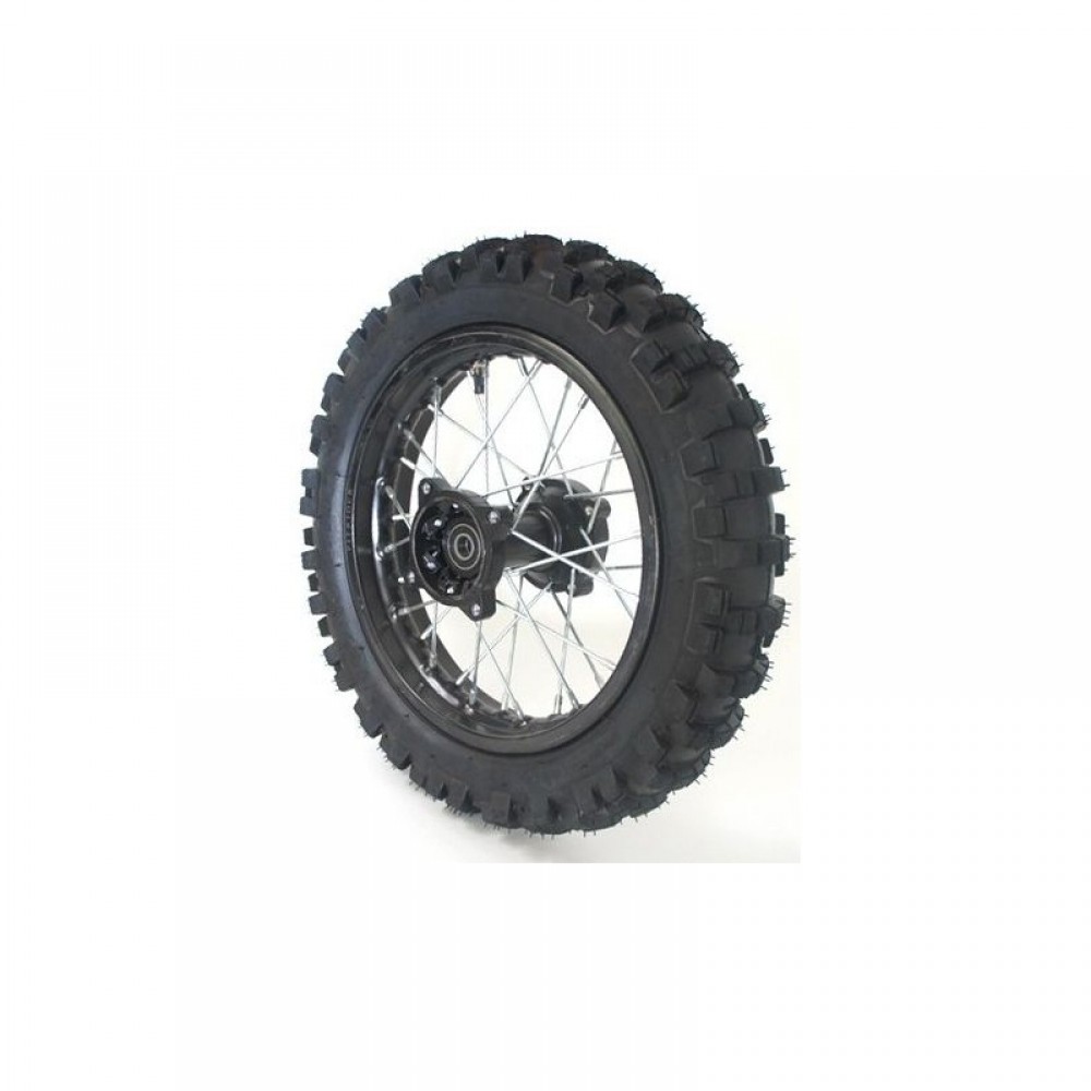 Rear wheel 14 inch 15mm incl. tyre