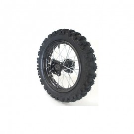 Rear wheel 14 inch 15mm incl. tyre