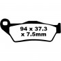 Zavorne ploščice EBC FA181R za KTM SX125-250, SX-F250-450, EXC, EXC-F prednje